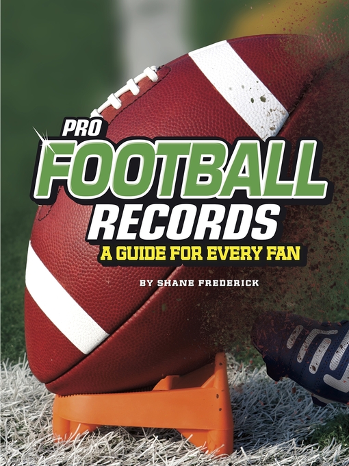 Title details for Pro Football Records by Shane Frederick - Available